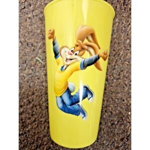Limited Edition - Nestlé Nesquik quik Yellow Tumbler Cup Rabbit Plastic used VTG